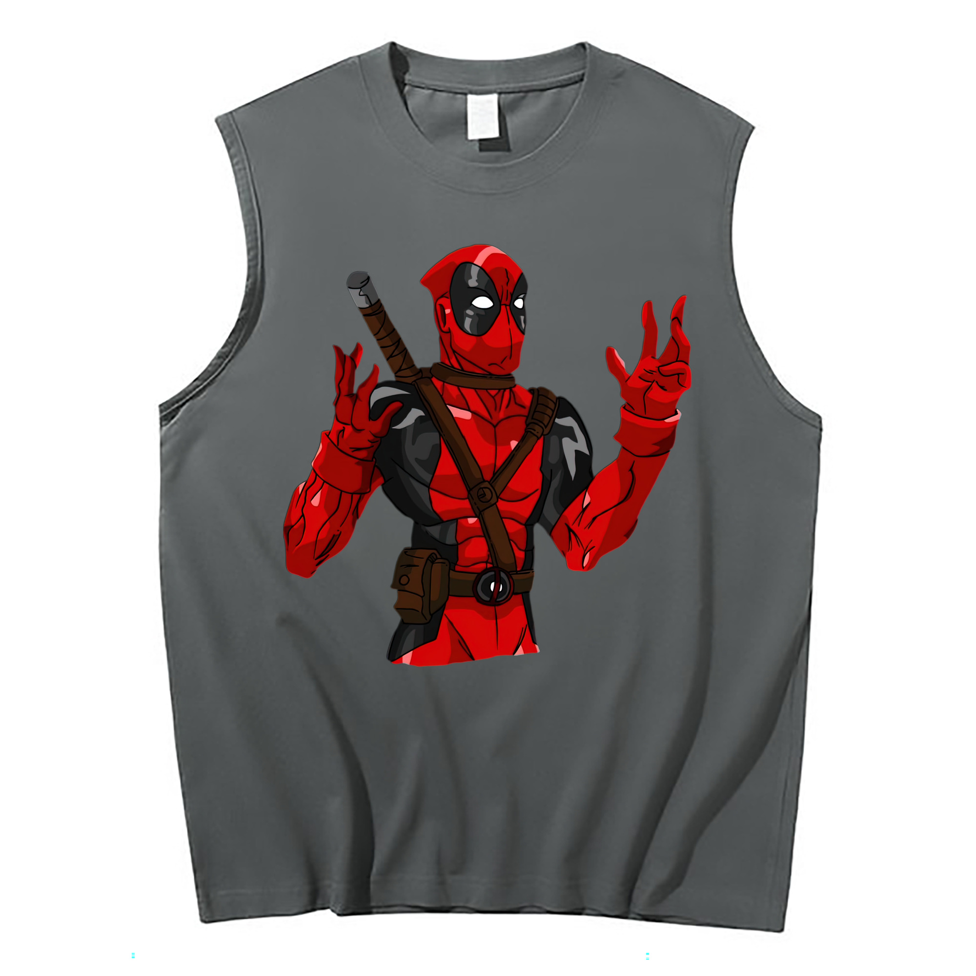 （画像用） Deadpool デッドプール コットン100％タンクトップ（フロントプリント）